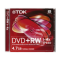  TDK 1-4X DVD+RW 4.7GB 5PK