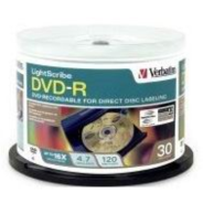 Verbatim  16X DVD-R 4.7GB Lightscr